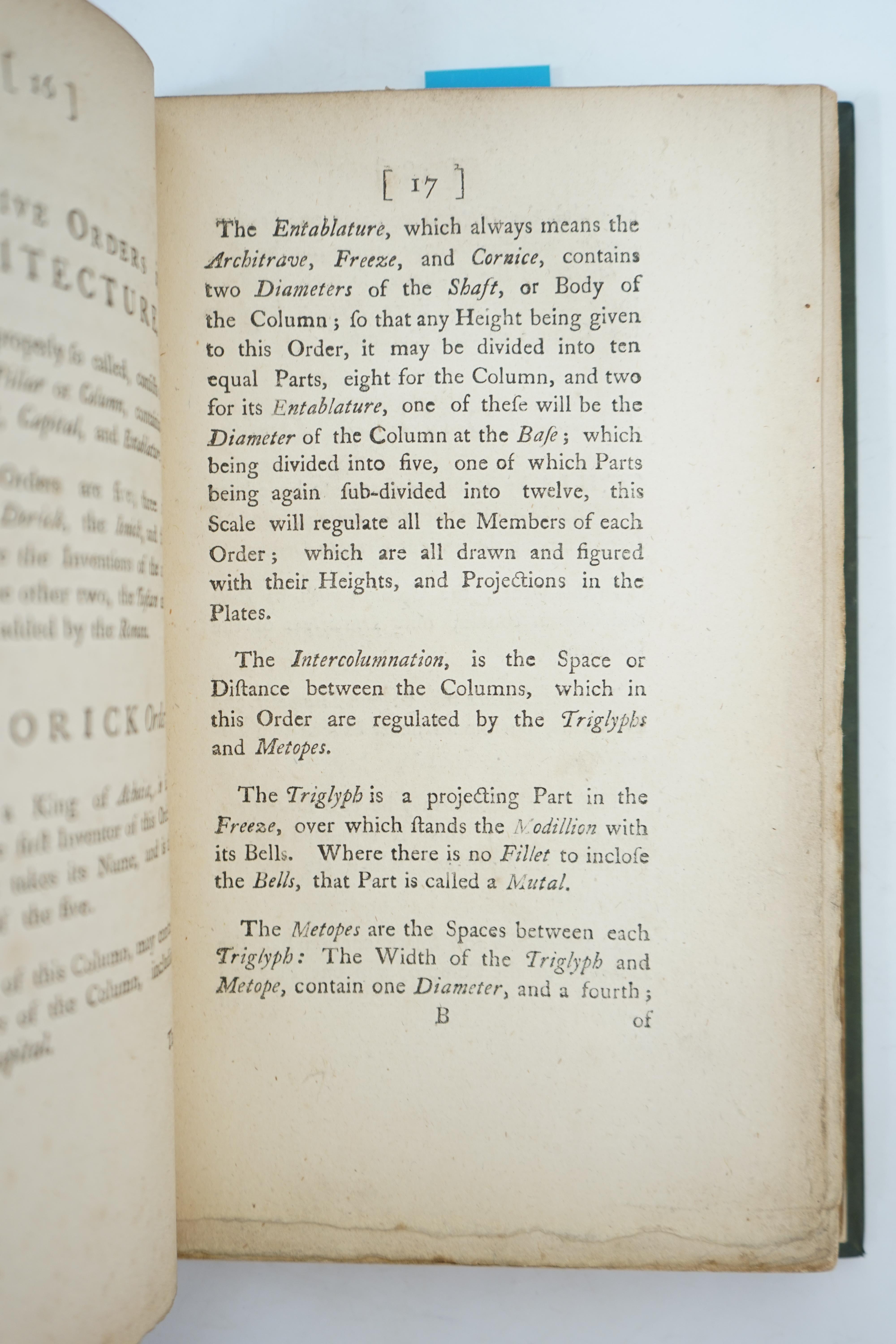 Swan, Abraham - Upwards of One Hundred and Fifty New Designs for Chimney Pieces; from the Plain and Simple, to the most Superb and Magnificent, 8vo, rebound olive green morocco, with 54 engraved plates on 53 sheets, (pla